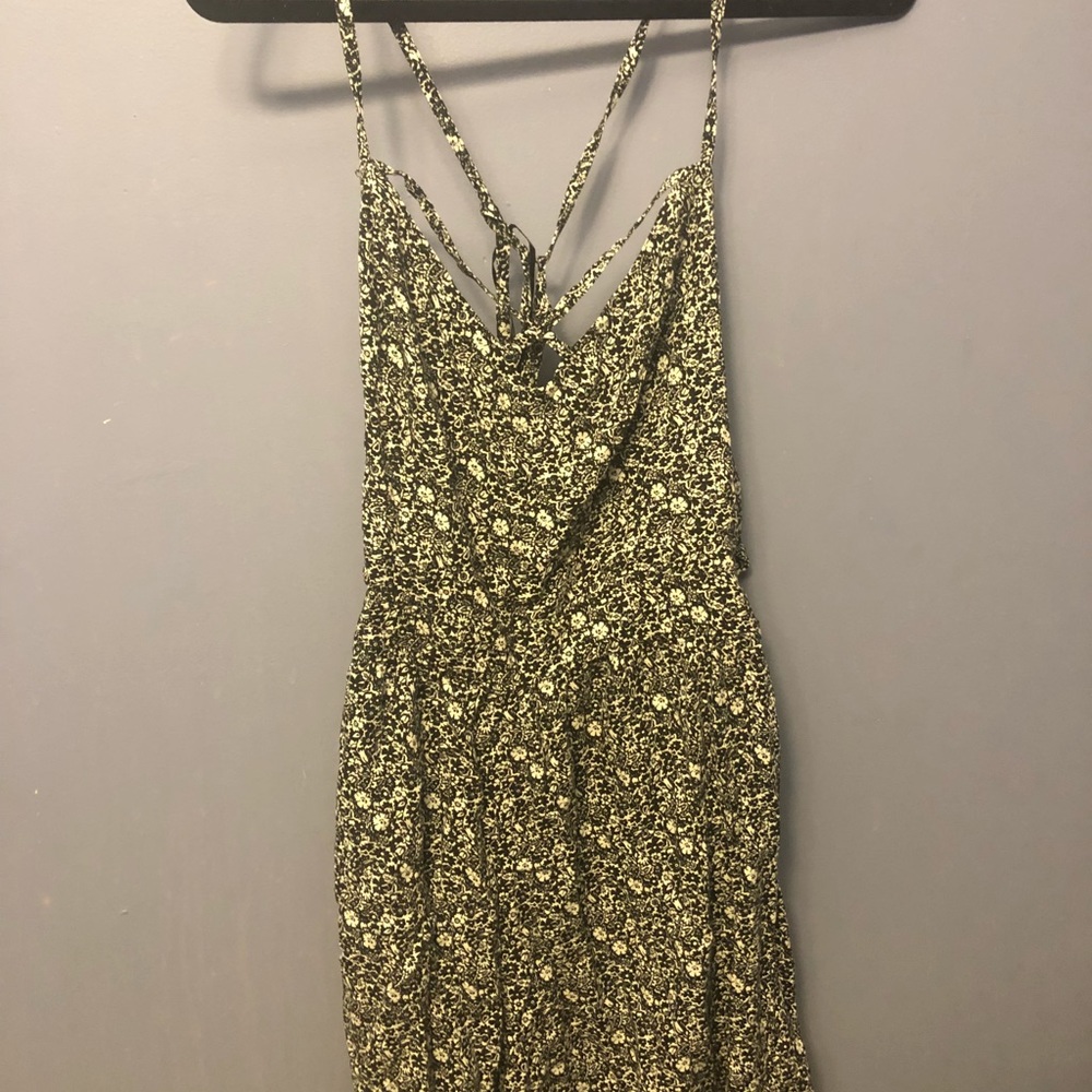 Black and white hollister romper NWT